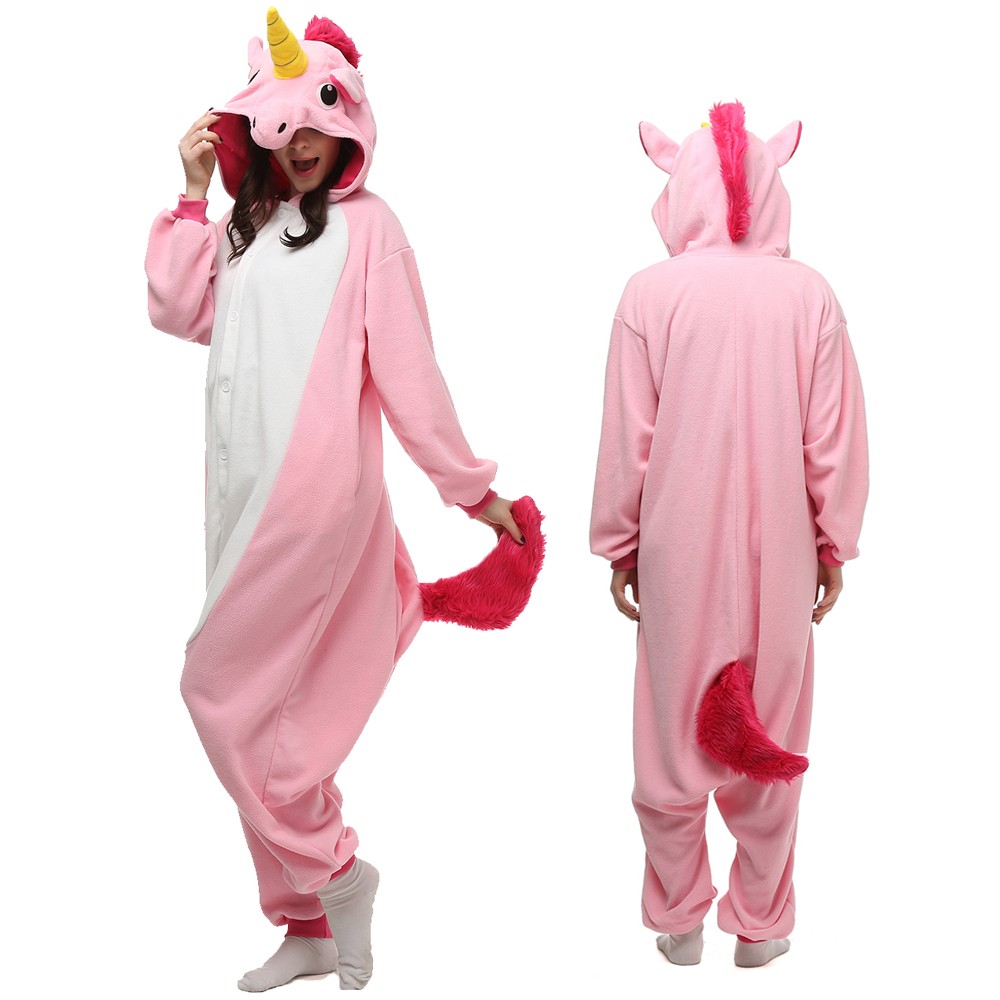 Pink Unicorn Onesie Pajamas Animal Onesies for Adult & Teens ...